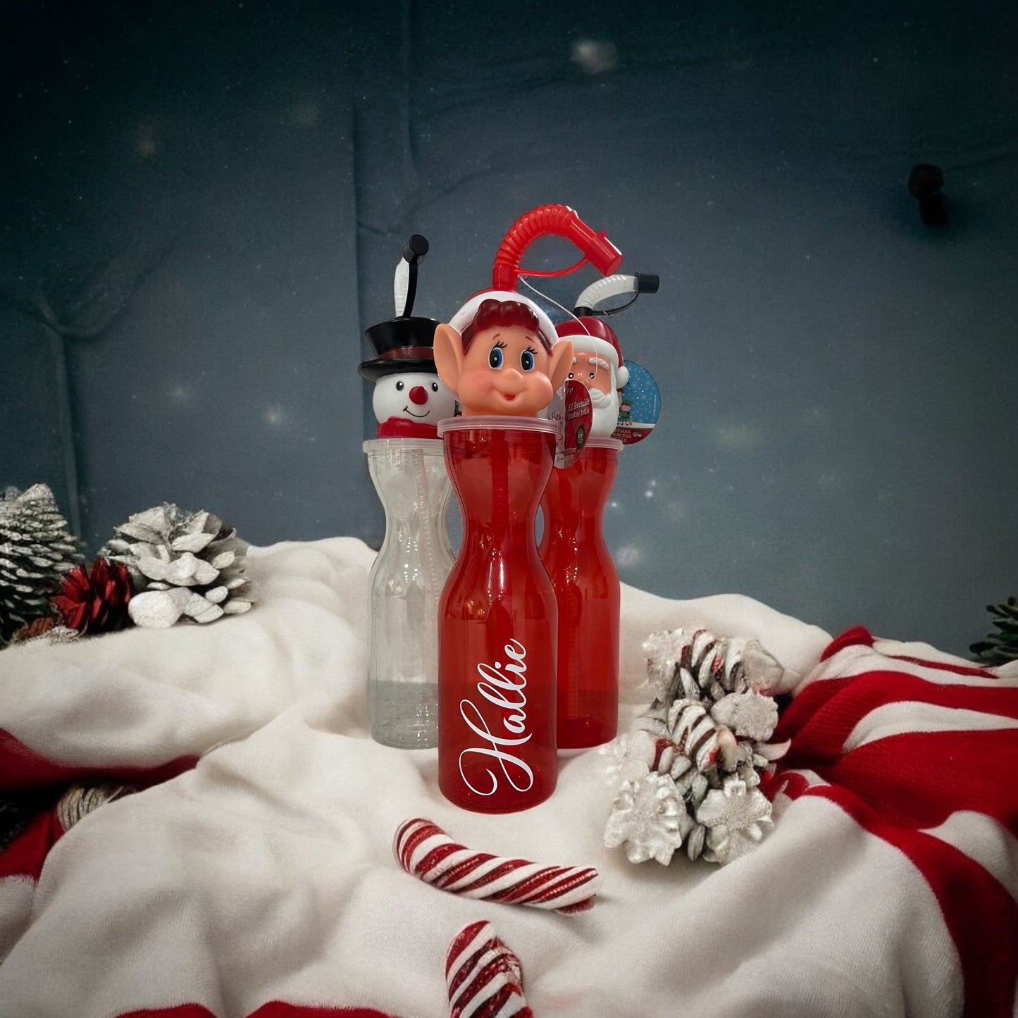Personalised festive bottle- Elf