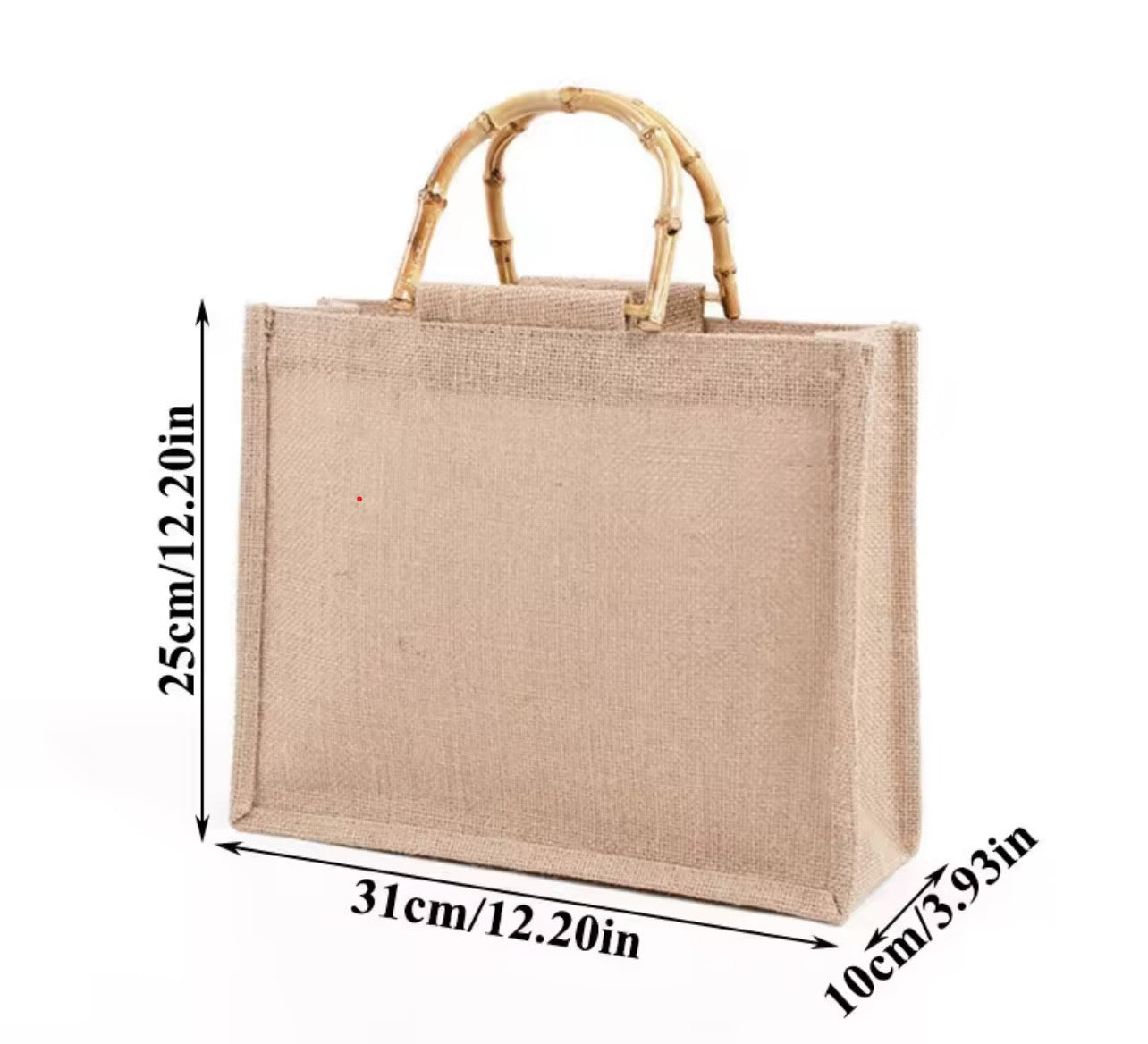 Personalised Louis Burlap Jute Tote Bag