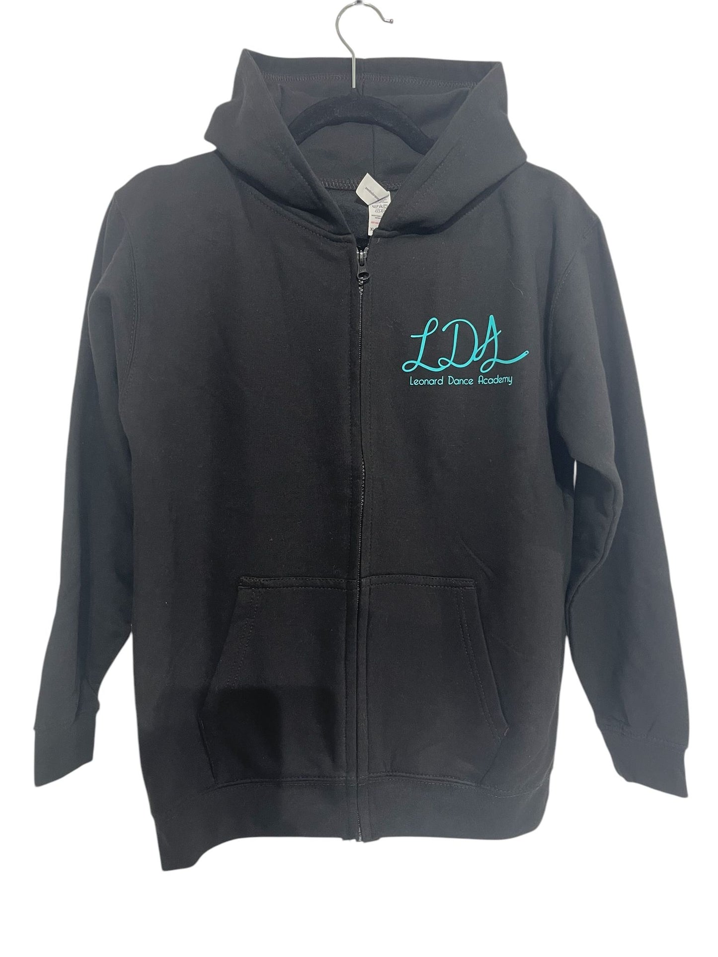 LDA- Black Classic Zip Hooded Sweatshirt/Hoodie