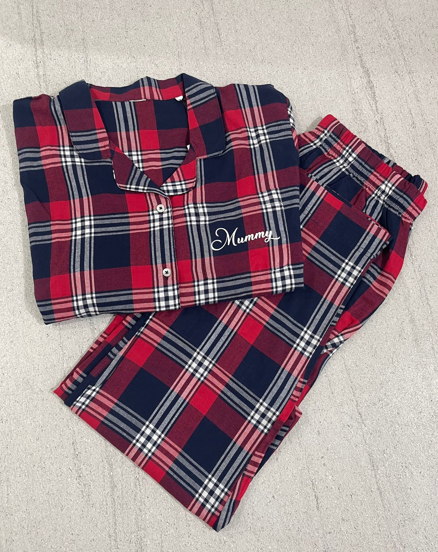 Personalised Tartan Family Pyjamas- Mens