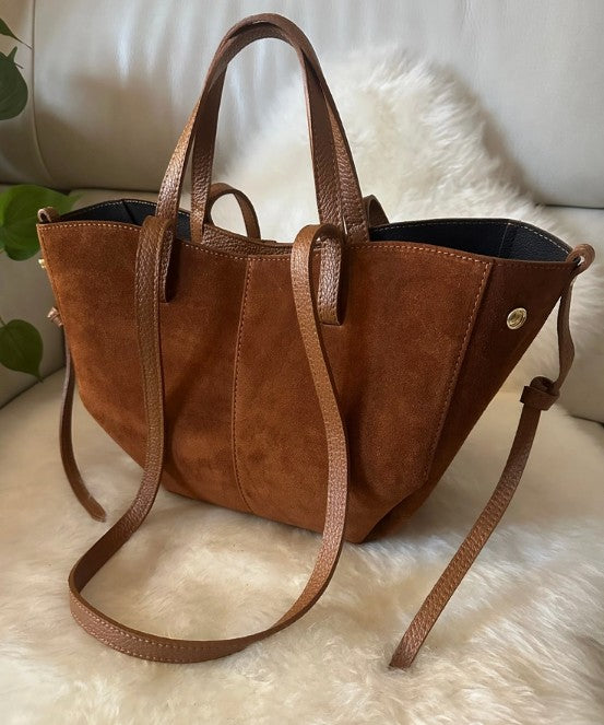 Personalised Sophia Suede Tote Bag
