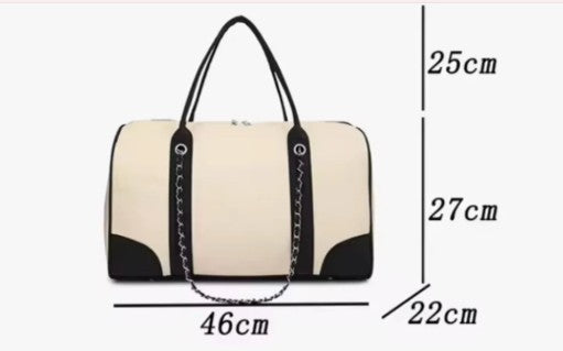 Personalised Canvas Weekender Barrel Bag