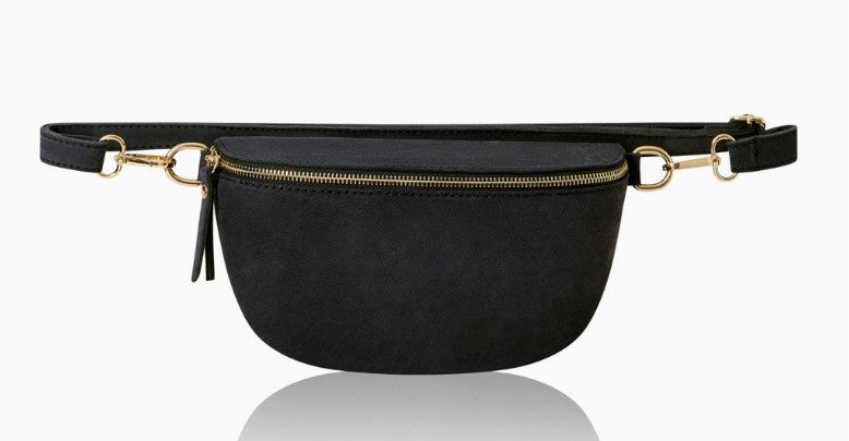 Personalised Alice Premium Suede Leather Bum Bag Crossbody