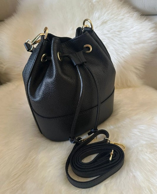 Personalised Ivy Bucket Bag - Genuine Leather