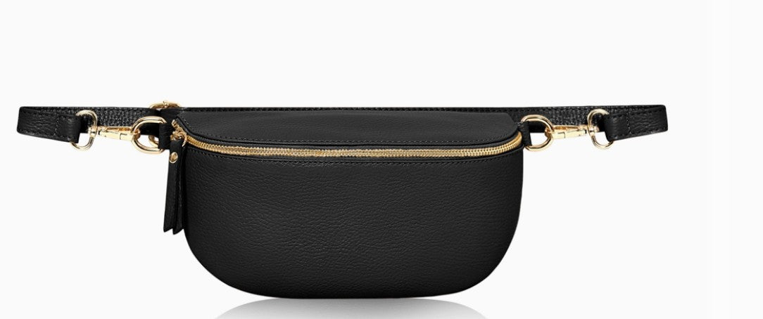 Personalised Alice Leather Cross body Bum Bag-Medium