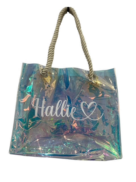 Personalised Clear PVC Tote Bag