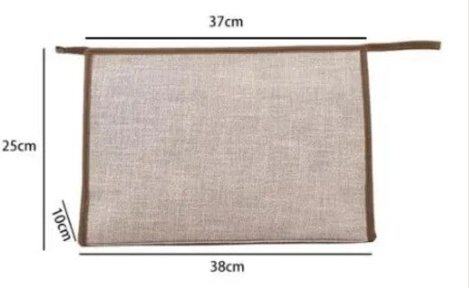 Personalised Large Canvas Clutch/Pouch