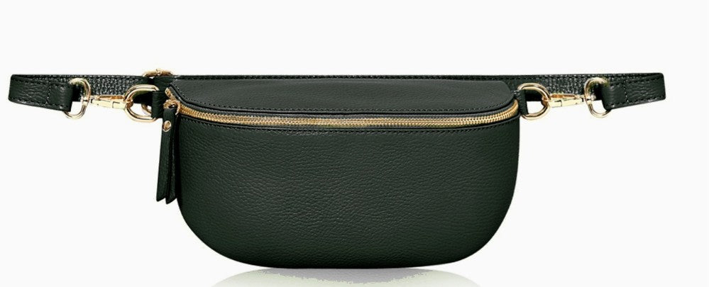 Personalised Alice Leather Cross body Bum Bag-Medium