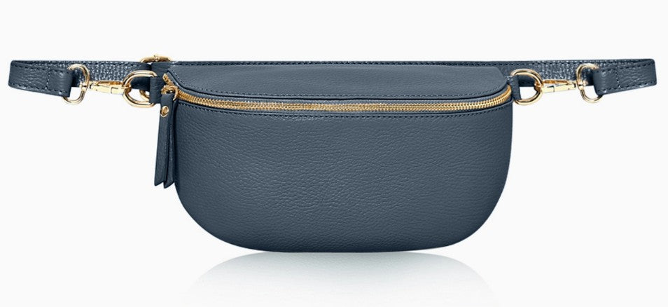 Personalised Alice Leather Cross body Bum Bag-Medium