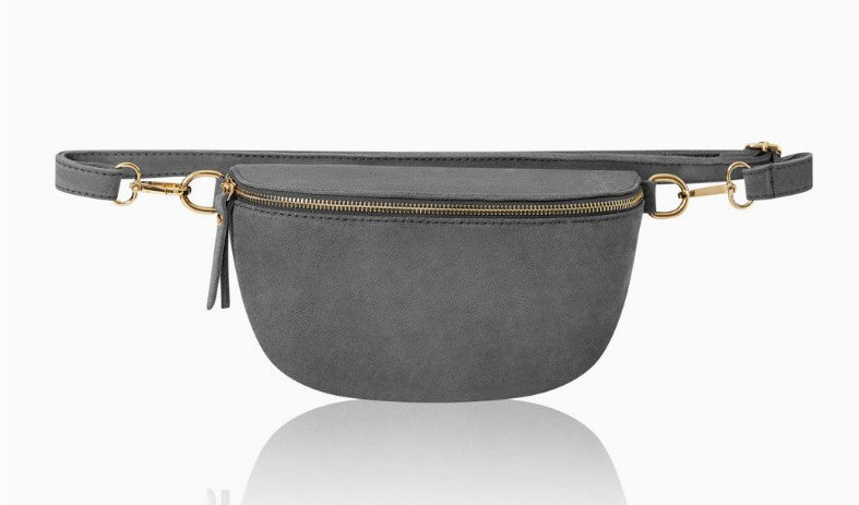 Personalised Alice Premium Suede Leather Bum Bag Crossbody