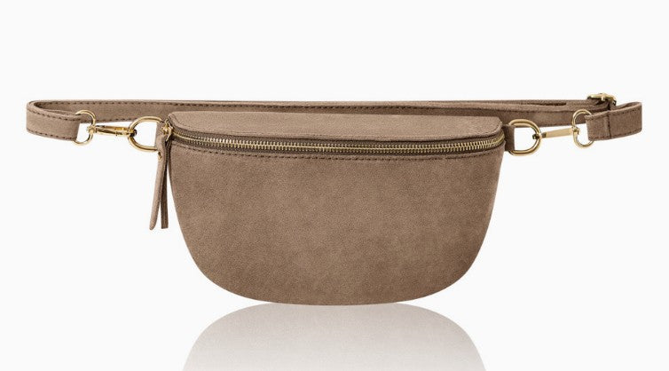 Personalised Alice Premium Suede Leather Bum Bag Crossbody