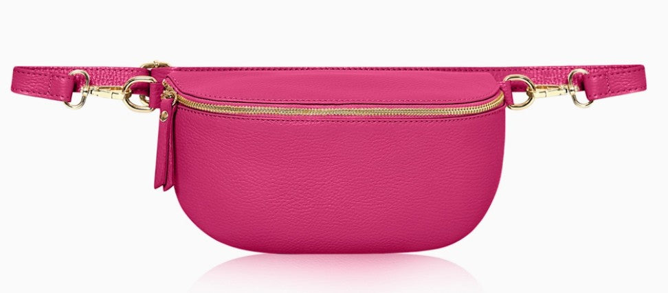 Personalised Alice Leather Cross body Bum Bag-Medium