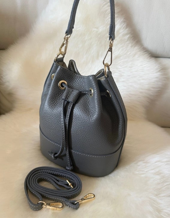 Personalised Ivy Bucket Bag - Genuine Leather