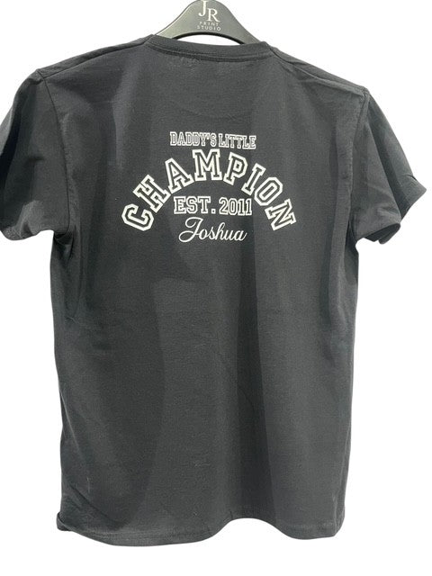 Personalised Children's CHAMPION T-shirt