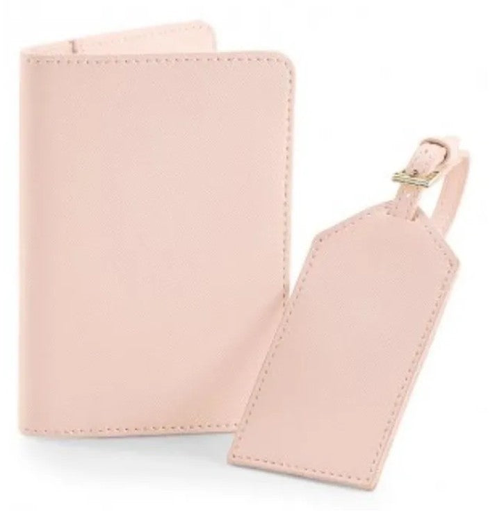 Personalised passport cover and luggage tag