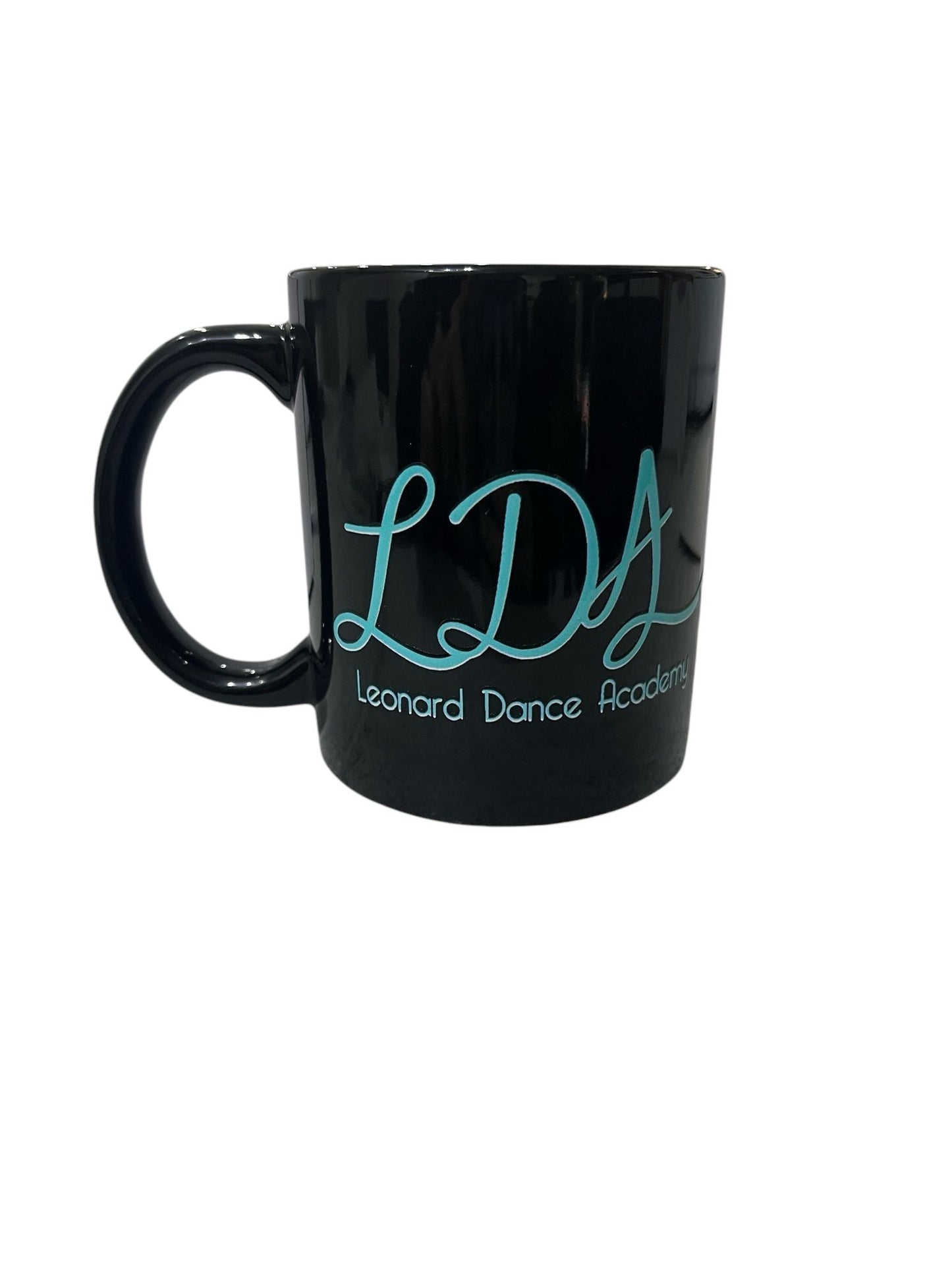 LDA personalised black ceramic mug 300ml