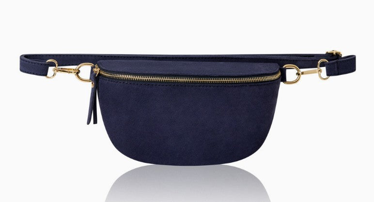 Personalised Alice Premium Suede Leather Bum Bag Crossbody