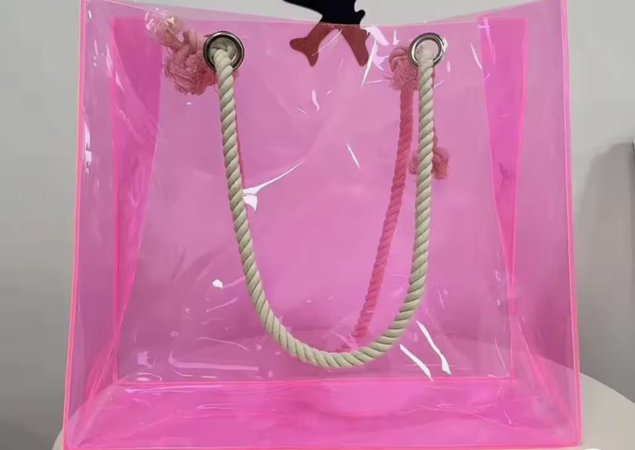 Personalised Clear PVC Tote Bag