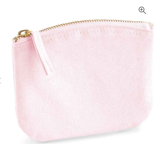 Personalised canvas treat bag purse