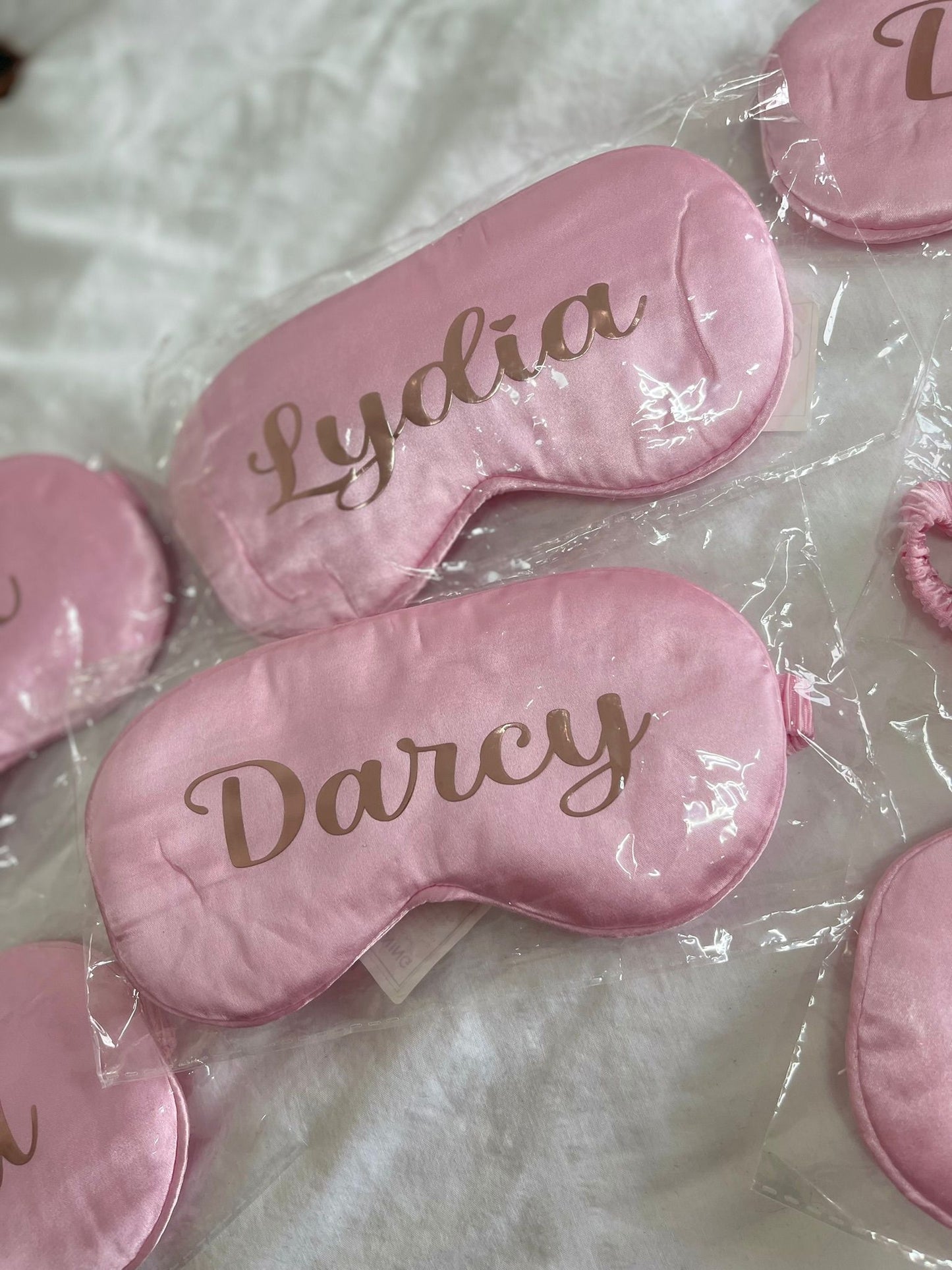 Personalised sleep eye masks