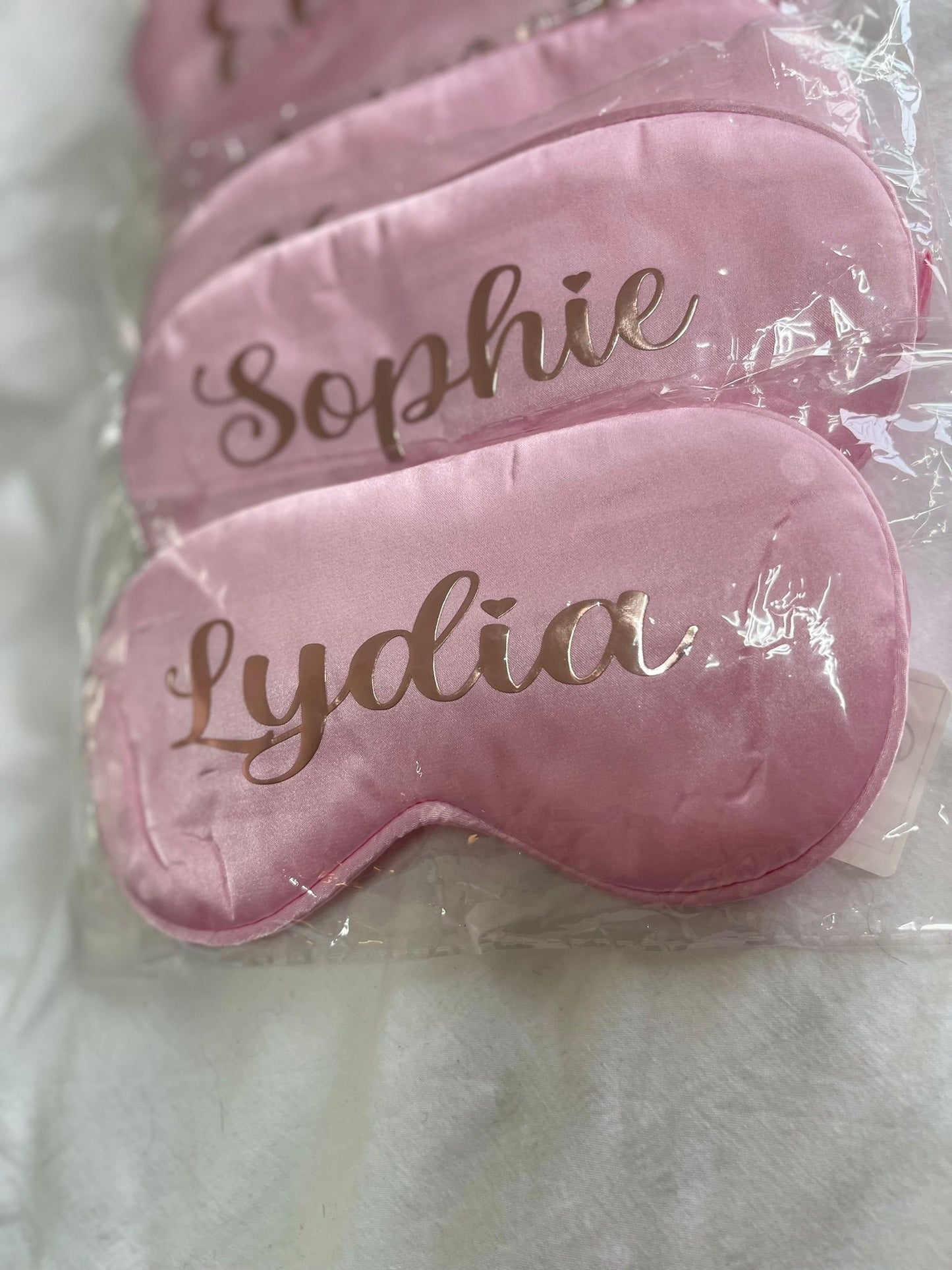 Personalised sleep eye masks