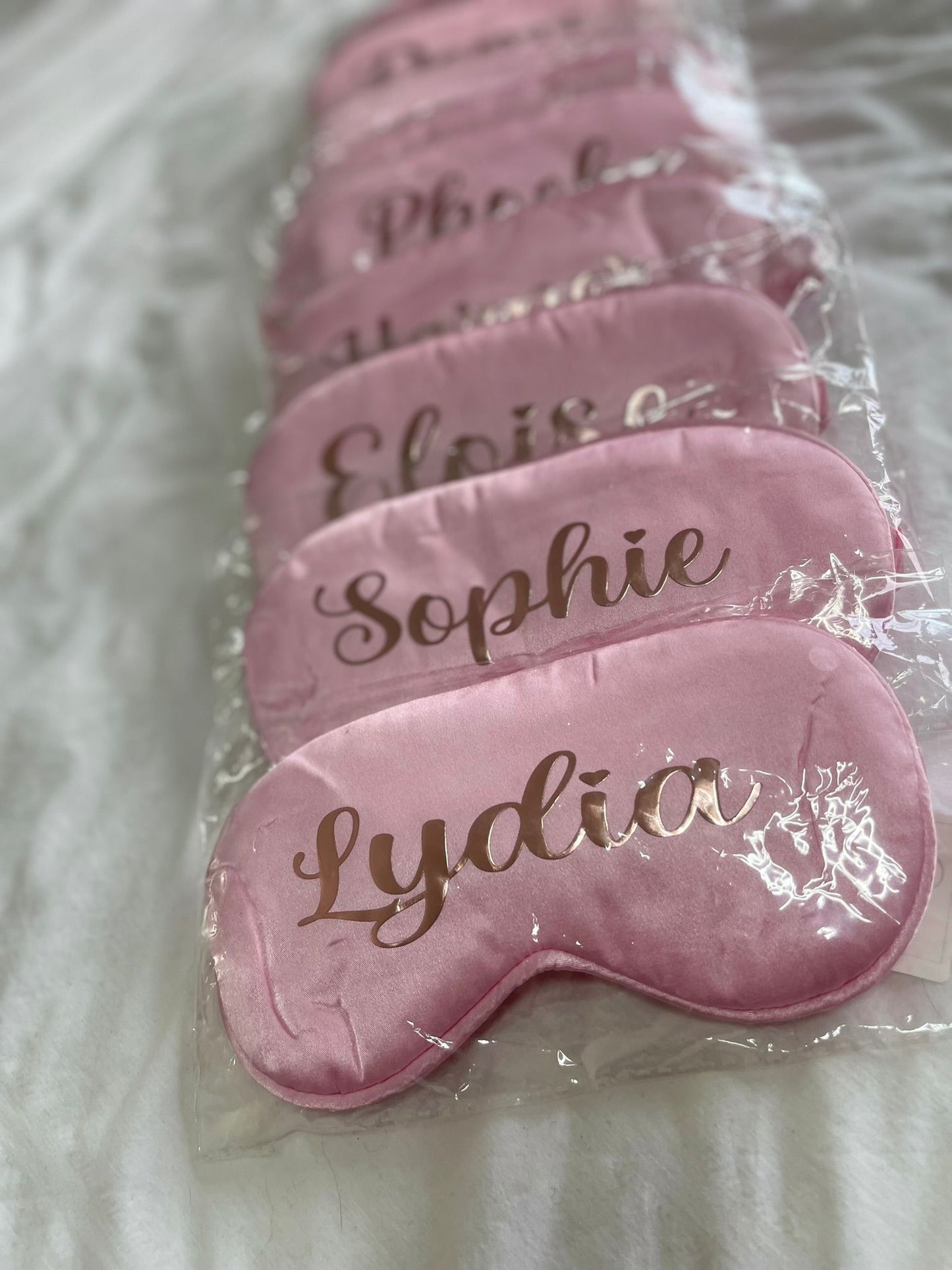 Personalised sleep eye masks