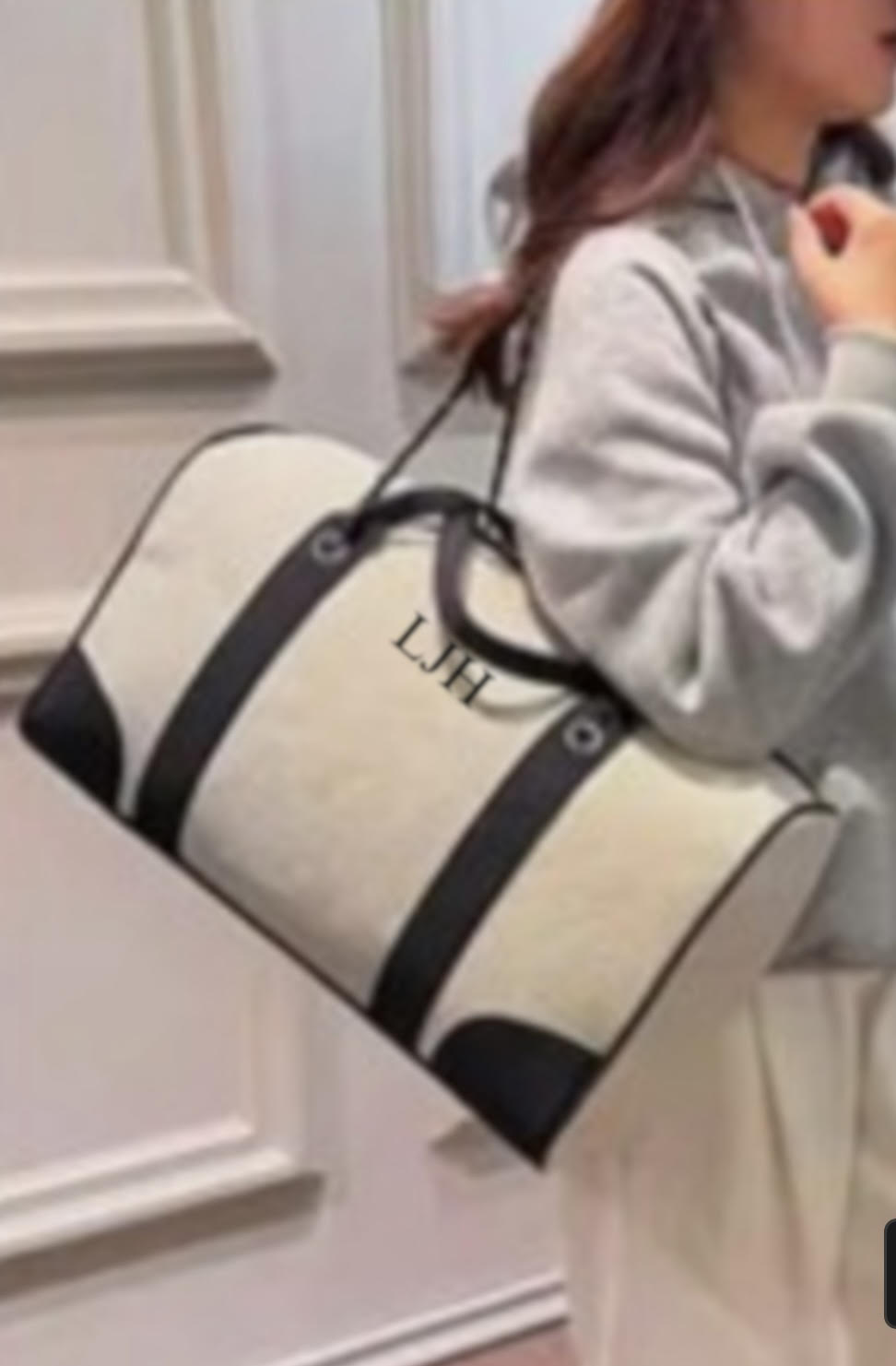 Personalised Canvas Weekender Barrel Bag