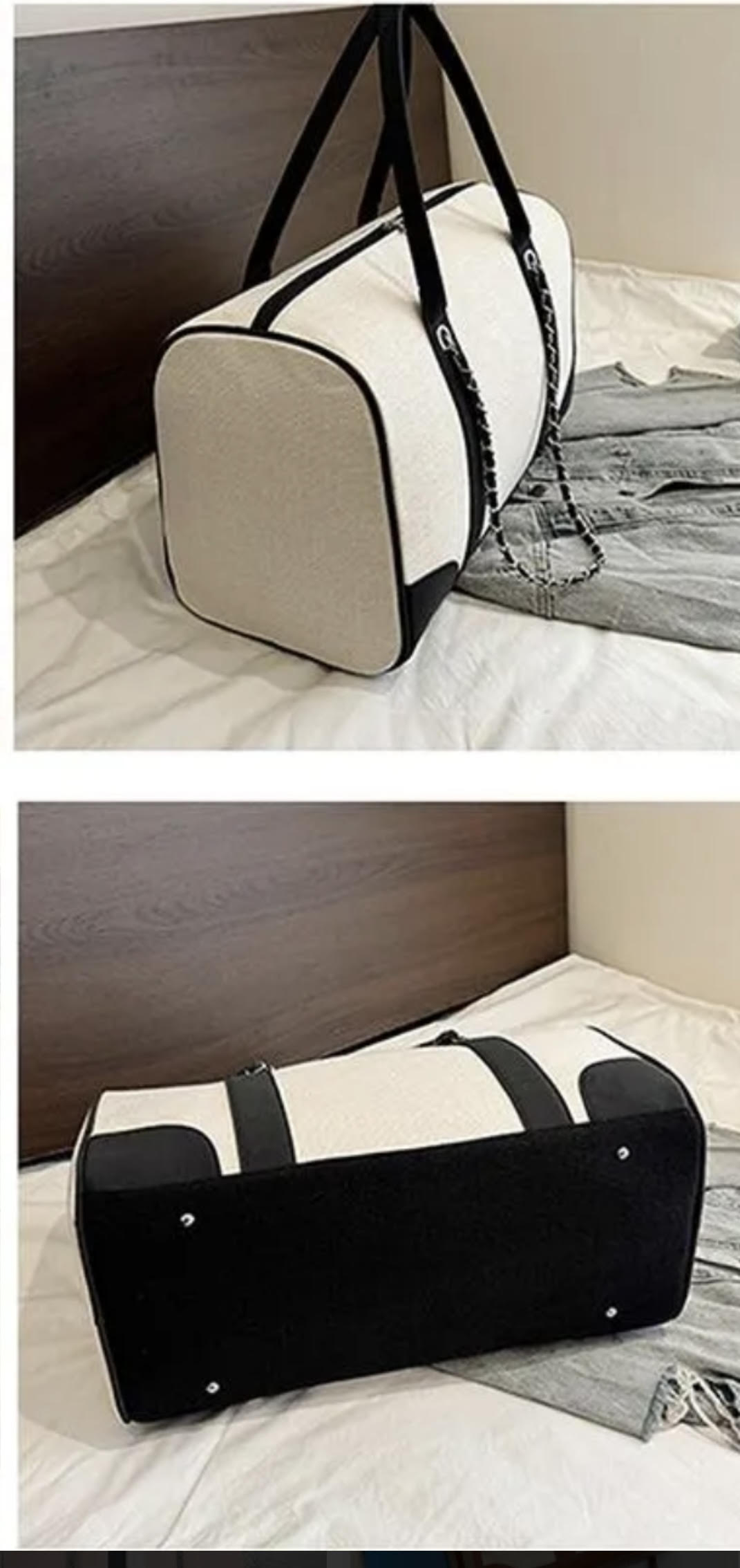 Personalised Canvas Weekender Barrel Bag