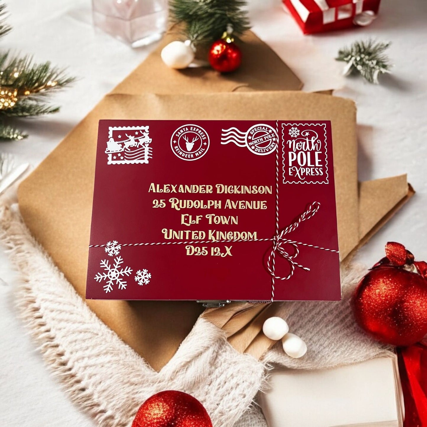 Personalised Wooden Christmas Eve Box