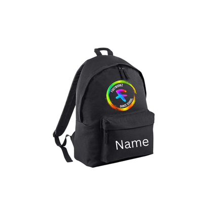 Footworkz Dance- Personalised Black Backpack