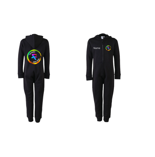 Footworkz Dance Personalised Onesie/ All In One- Black