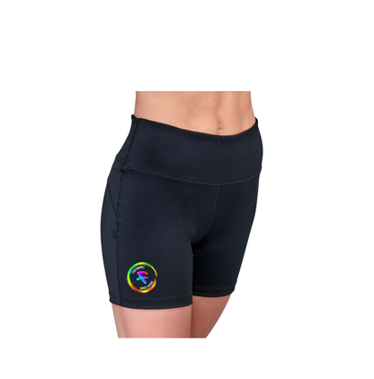 Footworkz Dance - High Waisted Cycling Shorts