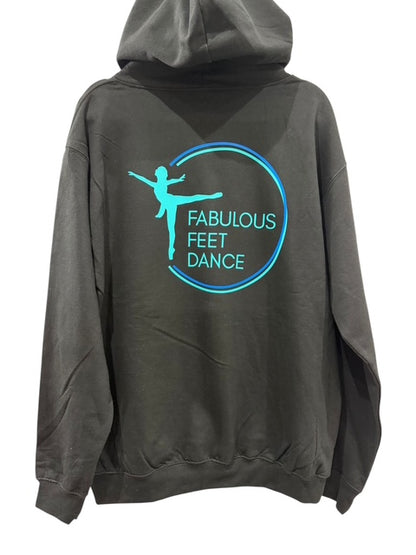 Fabulous Feet Dance- Personalised Black Classic Zip Hooded Sweatshirt/Hoodie