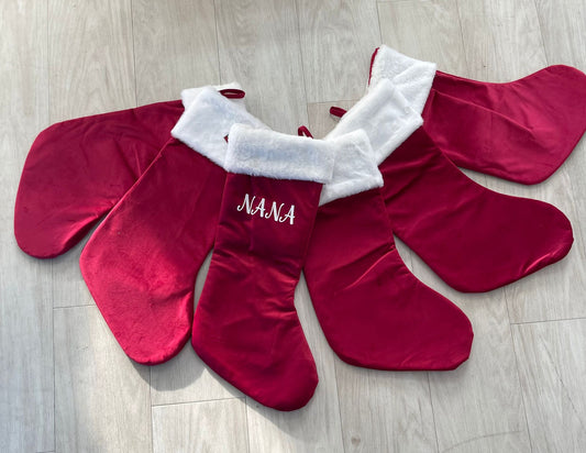 Personalised Red Christmas Stocking