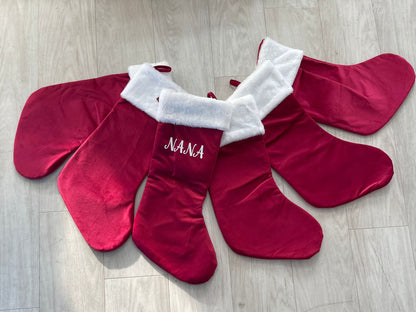 Personalised Red Christmas Stocking