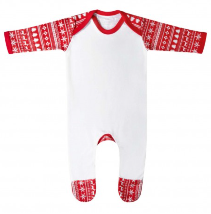 Personalised Family Matching Christmas Pyjamas- Baby Romper