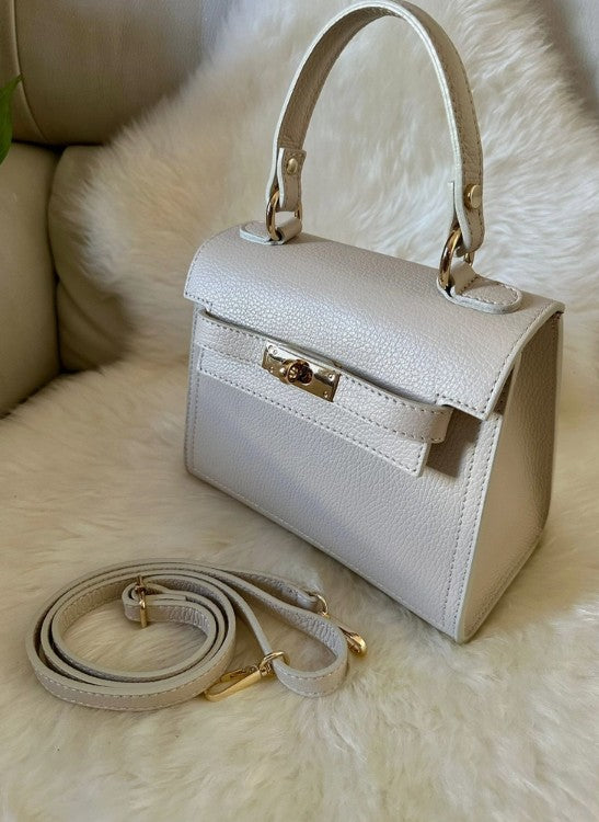 Personalised Medium Kate - Genuine Leather Handbag