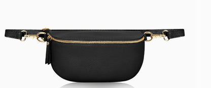Personalised Alice Leather Cross body Bum Bag-Medium