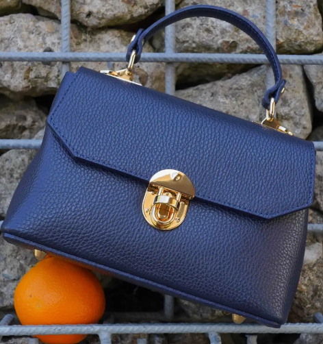 Personalised Emma Leather Crossbody Bag