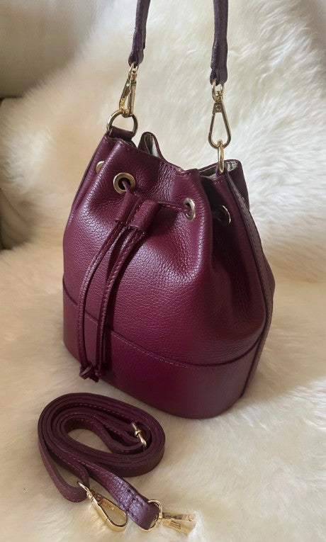 Personalised Ivy Bucket Bag - Genuine Leather