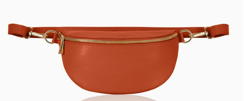 Personalised Alice Leather Cross body Bum Bag-Small