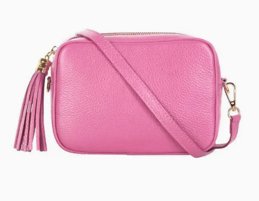 Personalised Charlotte Crossbody Camera Bag with Tassel Zip