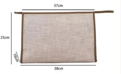 Personalised Large Canvas Clutch/Pouch