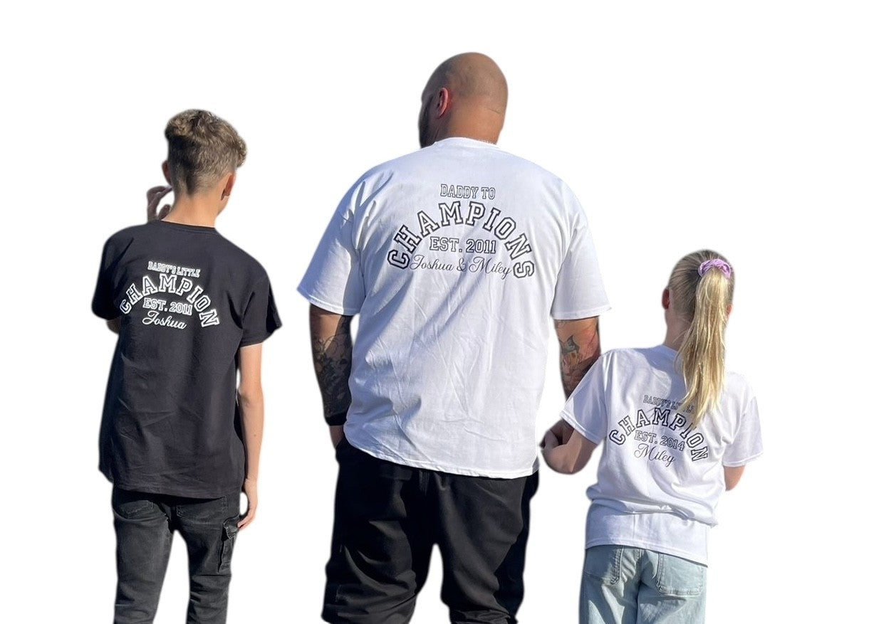 Personalised Children's CHAMPION T-shirt