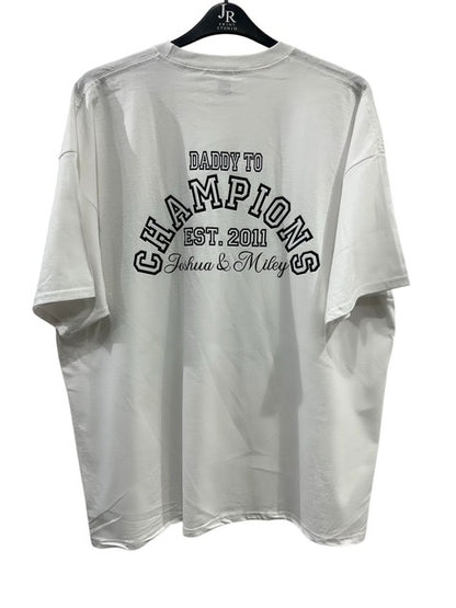 Personalised Adult CHAMPIONS T-shirt