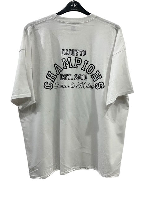 Personalised Adult CHAMPIONS T-shirt