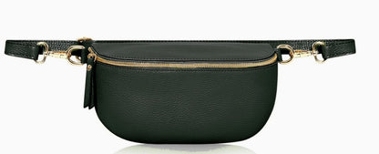 Personalised Alice Leather Cross body Bum Bag-Medium