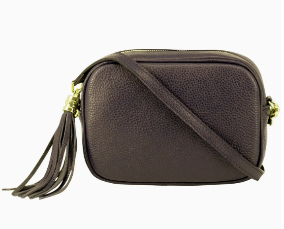 Personalised Charlotte Crossbody Camera Bag with Tassel Zip
