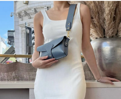 Personalised Ella Crossbody Bag with Wide Chunky Strap-Medium