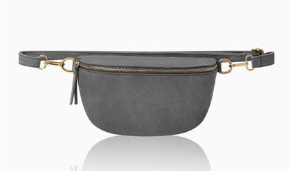 Personalised Alice Premium Suede Leather Bum Bag Crossbody